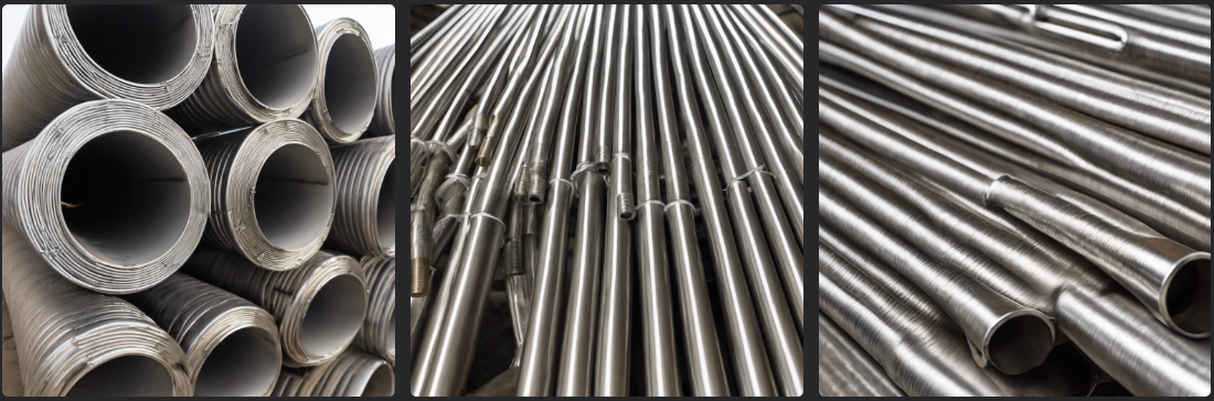 flexible stainless steel pipes