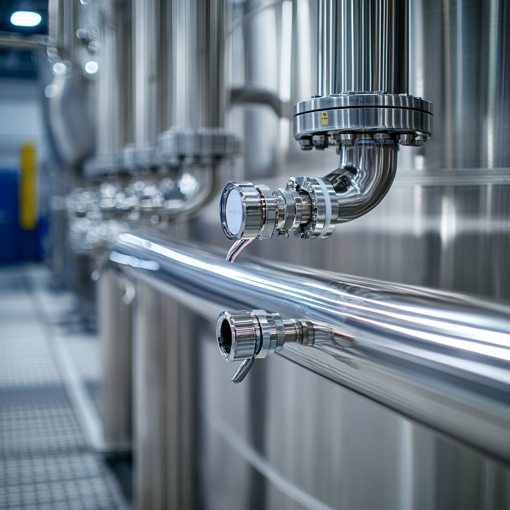 Stainless Steel Sanitary Pipes in Food and Beverage Industry